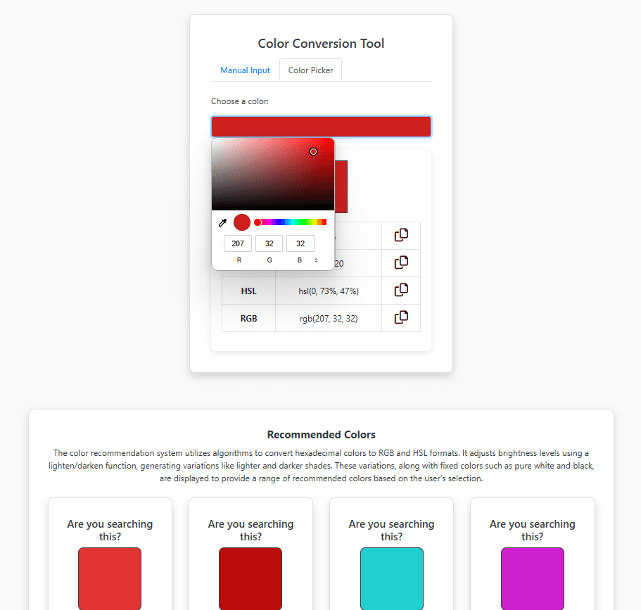 Color Conversion Tool